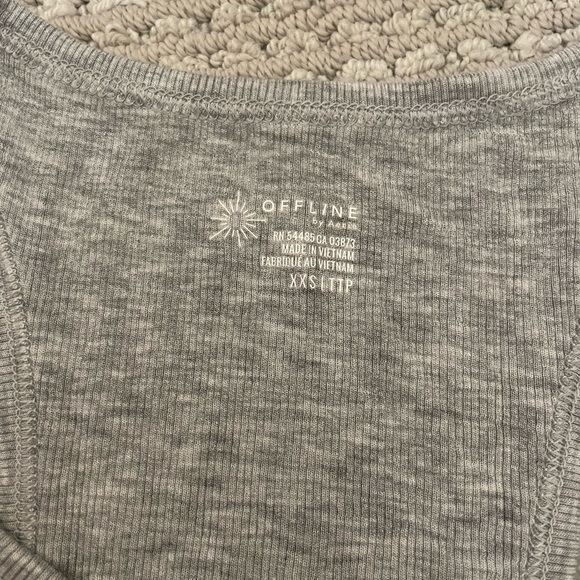 Aerie Thumbs Up Ribbed Flowy Tank Tops - Picture 11 of 13